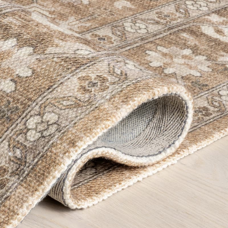Evermore Medallion Wool and Cotton Area Rug