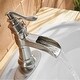 preview thumbnail 7 of 36, Vibrantbath Waterfall Bathroom Sink Faucets Deck Mount Lavatory