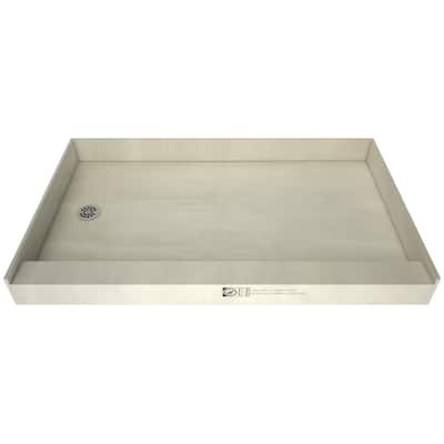 Tile Redi P3660L-PVC Redi Base 60" x 36" Rectangular Shower Base with