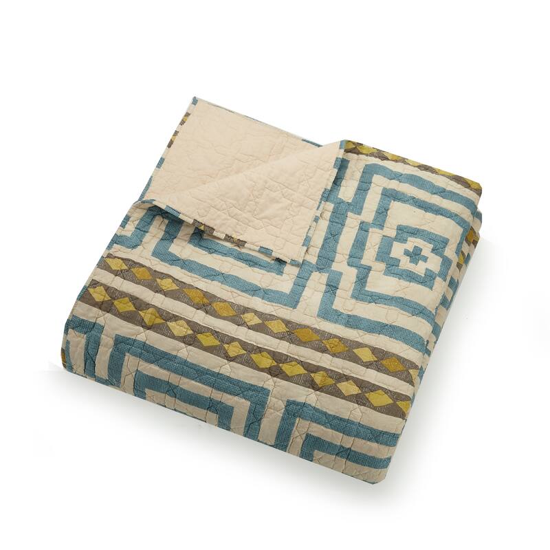Hypnotic Blue 3-Piece Quilt Set by Jungalow