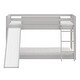 preview thumbnail 7 of 18, Kids Bunk Bed Twin Over Twin with Slide and Stairs, Heavy Duty Solid Wood Twin Bunk Beds