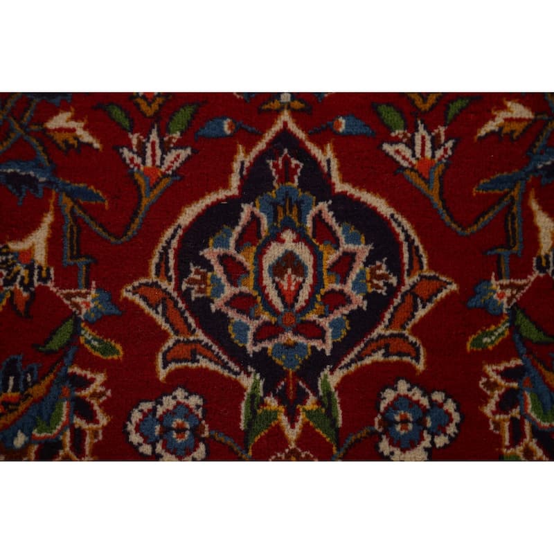 Traditional Kashan Persian Large Area Rug Hand-knotted Wool Carpet - 10'3" x 17'0"