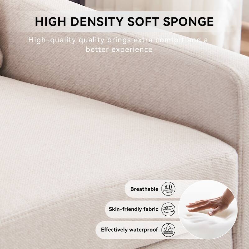360° Swivel Accent Chair with 1 Back Pillow, Teddy Upholstered Reading Chair with Rivet Trim, Single Sofa Chair for Living Room
