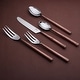 preview thumbnail 7 of 6, Inox Copper Antique Sundance Design 5-piece Flatware Set