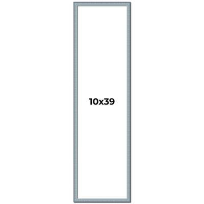 10x39 Frame Rustic Sky Blue Solid Wood Picture Frame | 0.75 Inch