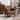 Mid-Century Brown Fabric Upholstered Accent Chair