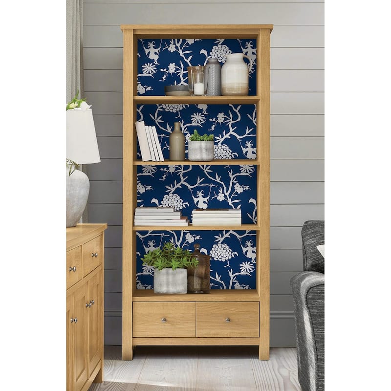 NextWall Chinoiserie Silhouette Peel and Stick Wallpaper