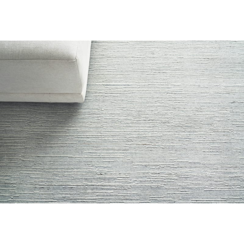 EXQUISITE RUGS Palazzo Hand-loomed Wool/Bamboo Silk Aqua Area Rug.