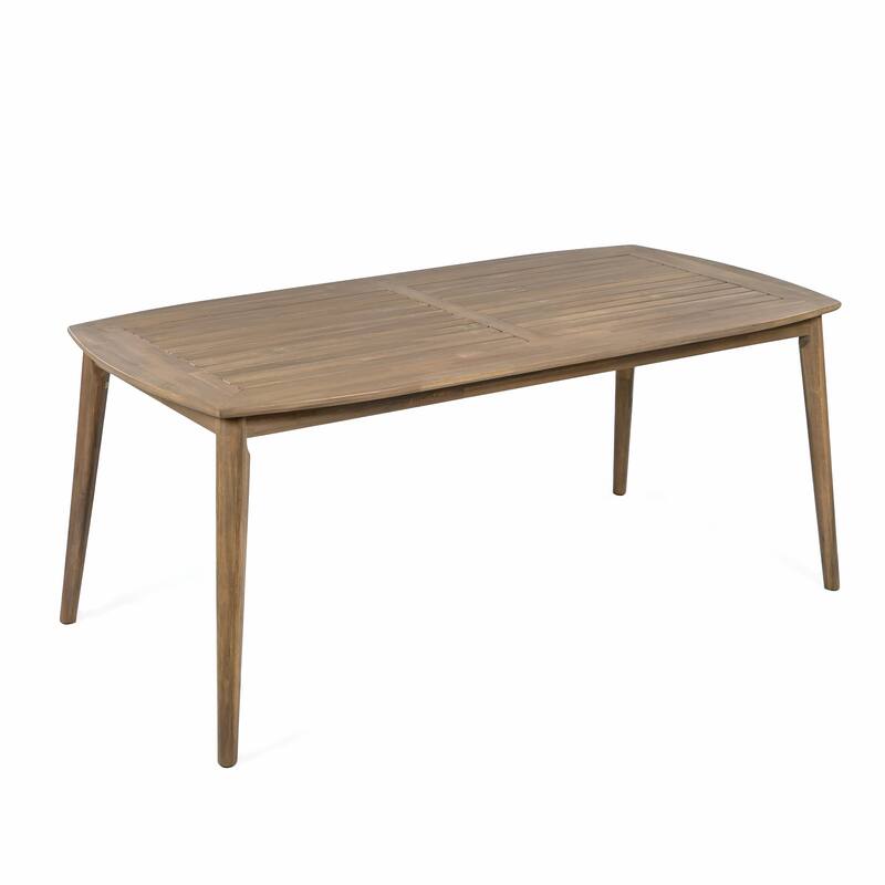 8-Seater Acacia Wood Dining Table with Heavy-Duty Frame