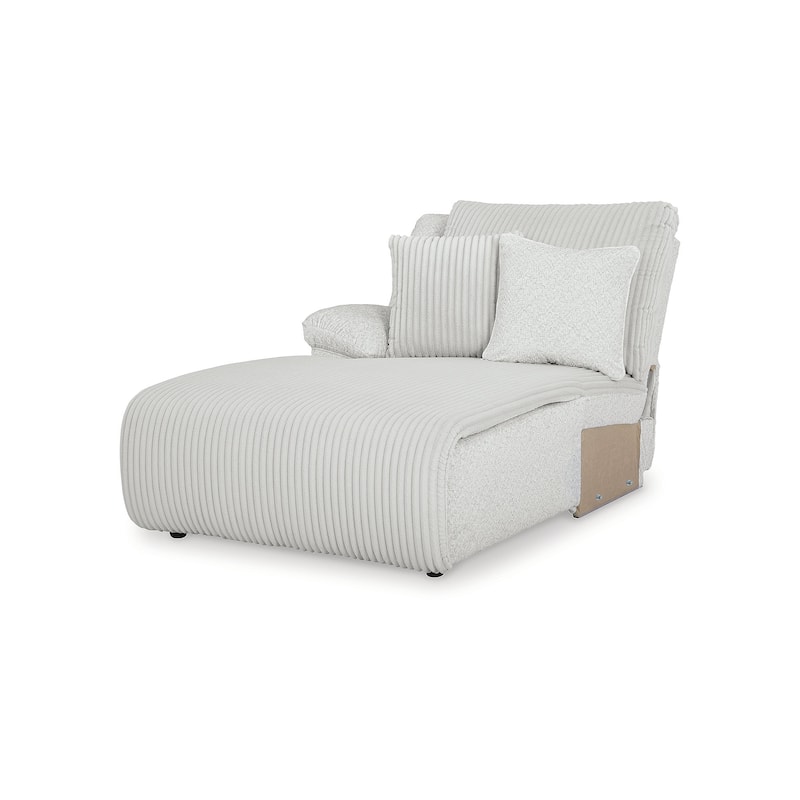 Signature Design by Ashley Top Tier Light Gray 6-Piece Reclining Sectional with Chaise - 149.5"W x 132.5"D x 40"H