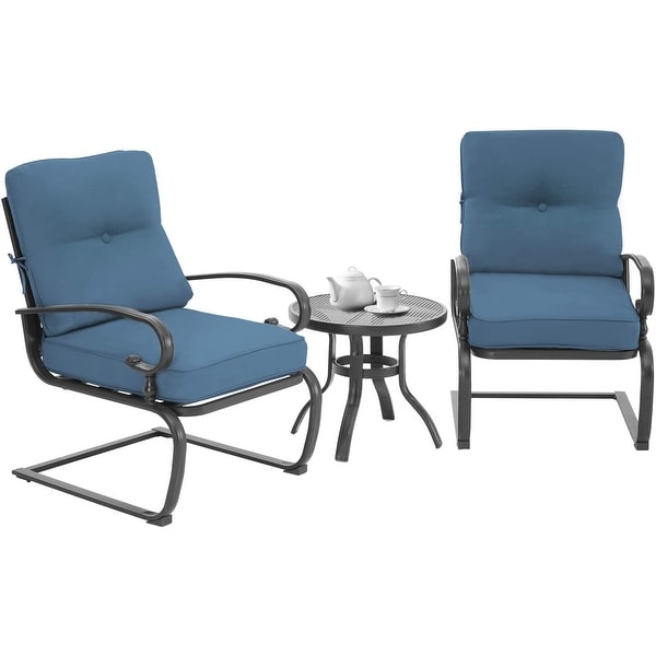 Outdoor metal spring chairs cheap