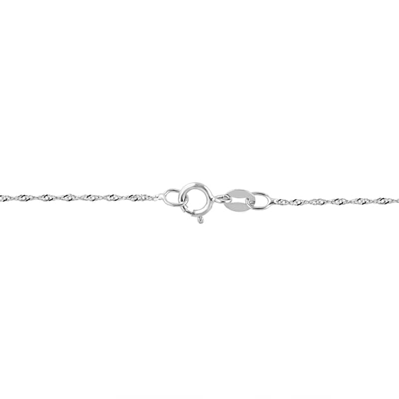 EFFY 925 Silver Diamond Pendant Necklace