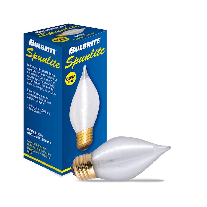 Bulbrite Spunlite Multi Pack of Dimmable Satin Incandescent Bulb
