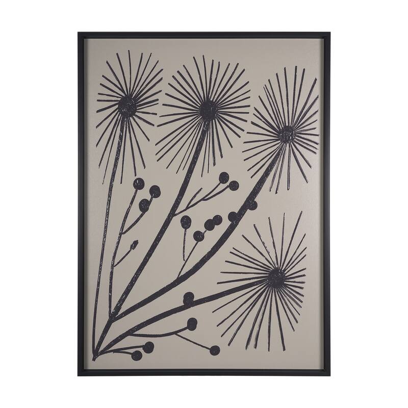 Simple Floral-Grow Framed Art Print