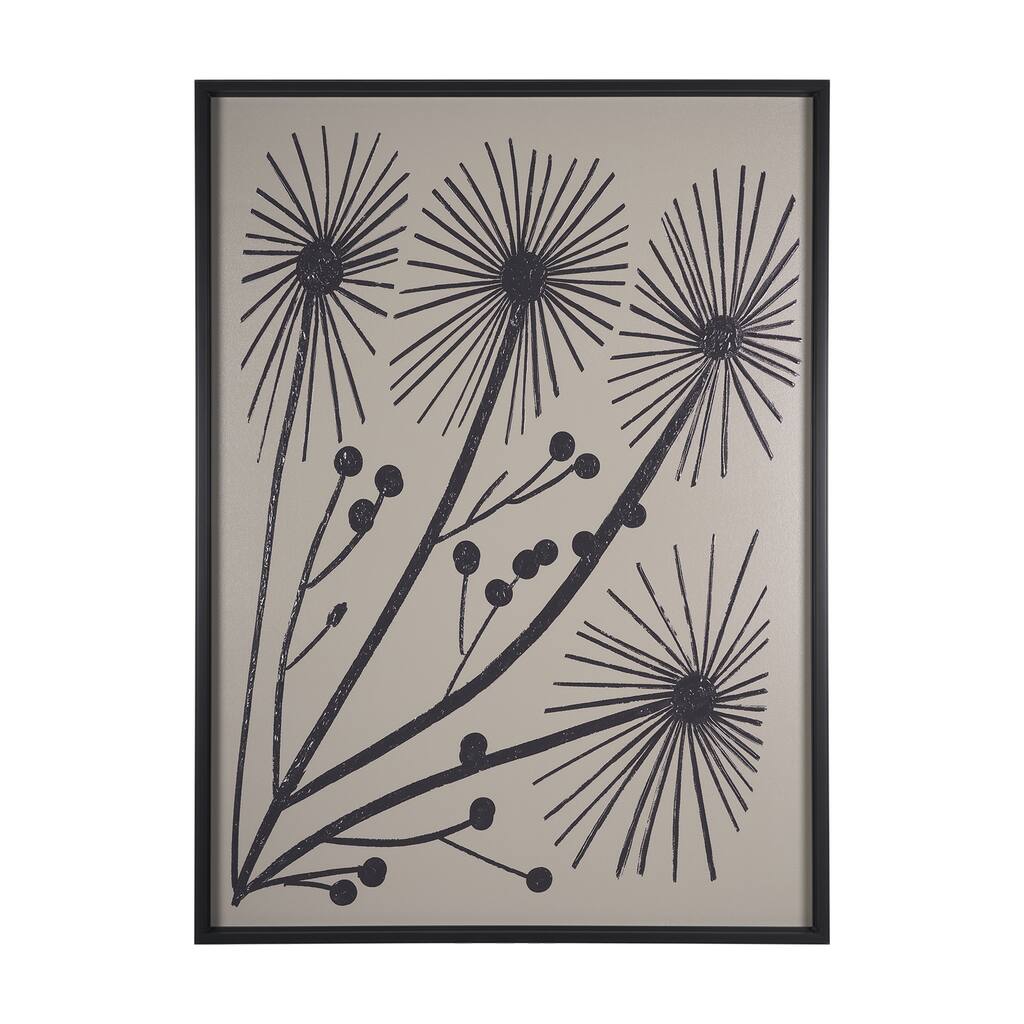 Simple Floral-Grow Framed Art Print