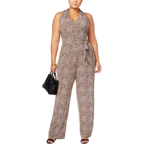 michael kors leopard jumpsuit