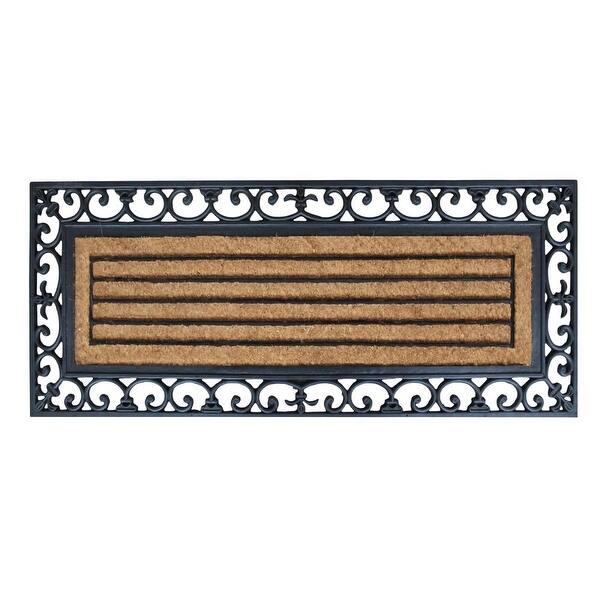 First Impression Clarence Rubber And Coir Molded Doormat 18 X 48 On Sale Overstock 13925438