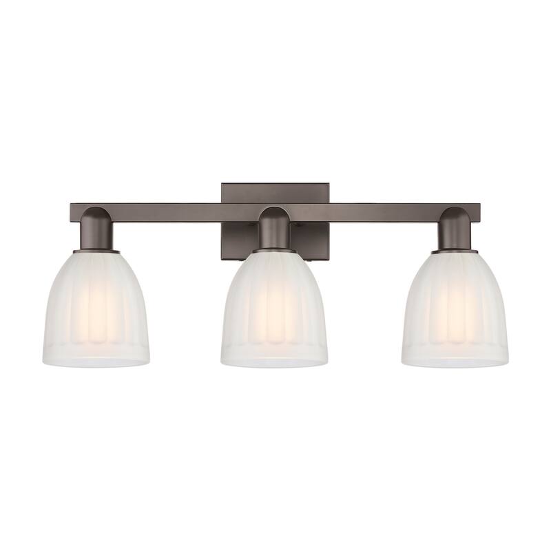 Innovations Lighting 716-3W-12-25 Brookfield Vanity Brookfield 3 Light - Oil Rubbed Bronze / White
