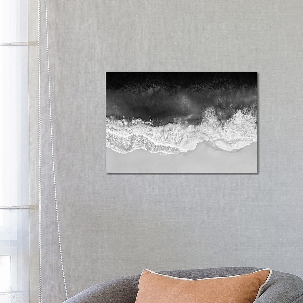 iCanvas "Waves In Black And White" by Maggie Olsen Canvas Print
