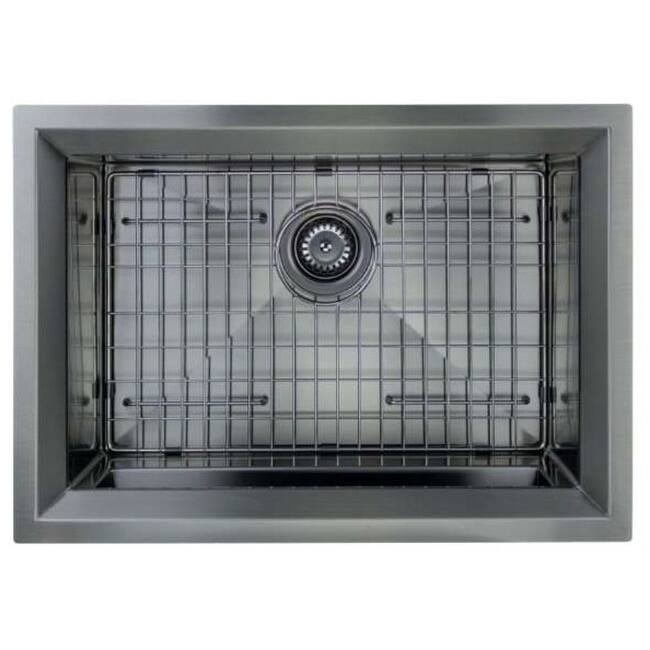 Transolid PUSB261911 Studio 26" Undermount Single Basin Stainless - PVD Gun Metal