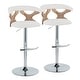 preview thumbnail 121 of 141, Carson Carrington Viby Adjustable Bar Stool with Rounded T Footrest (Set of 2)