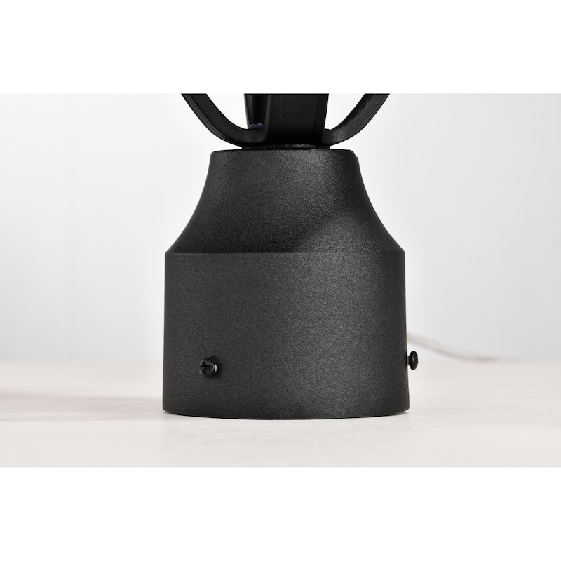 East River Outdoor Post Light Pole Lantern 1 Light Matte Black Finish Clear Water Glass