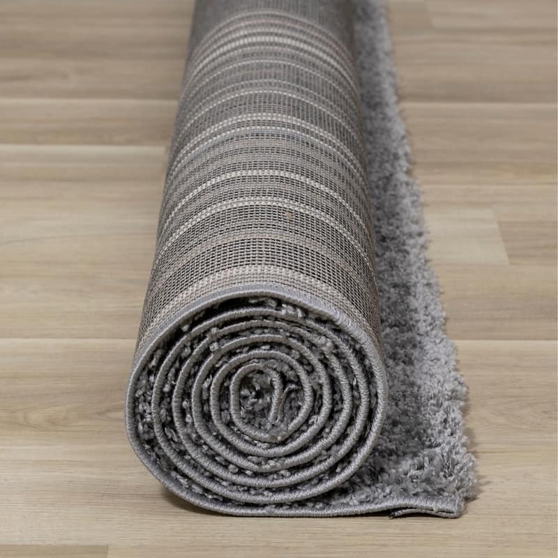 Brooklyn Collection - Grey Shag Rug