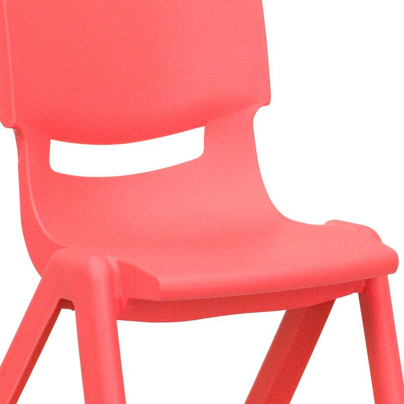 10PK Plastic Stackable Preschool Chair, 10.5" Seat Height - 14"D x 12.5"W x 20"H