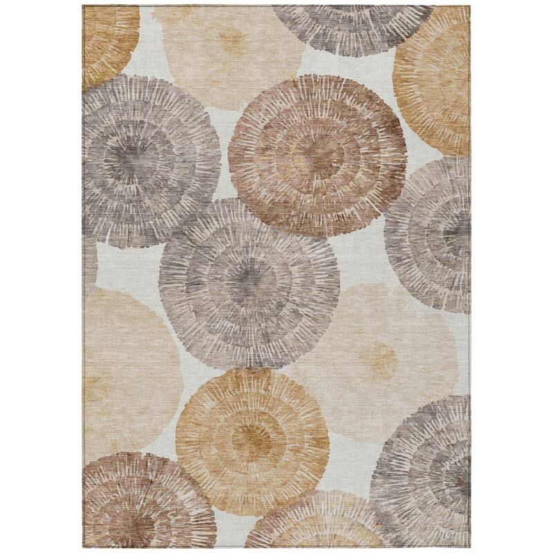 Machine Washable Indoor/ Outdoor Contemporary Devaughn Chantille Rug
