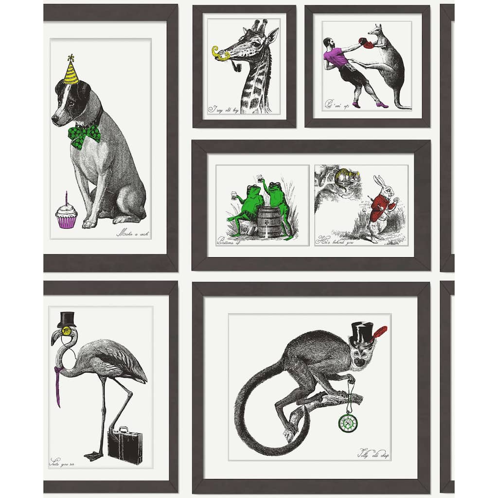 Mad Dogs Multi Metallic Unpasted Wallpaper – 396in x 20.8in