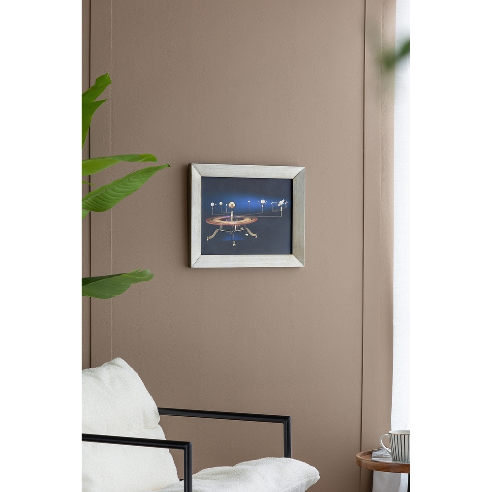 Modern Wall Decor Rectangular Wall Art with Futuristic and Classic Elements, for Studies and Home Offices