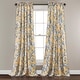 preview thumbnail 8 of 29, Lush Decor Dolores Room-darkening Floral Curtain Panel Pair 52" W x 108" L - Yellow