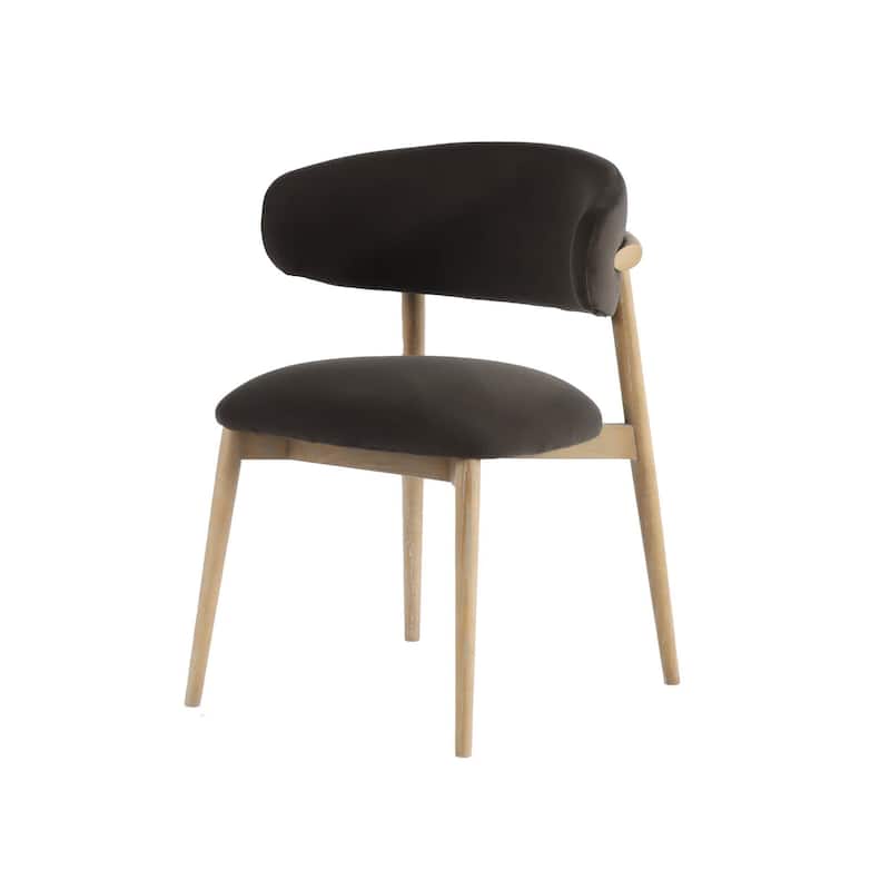Benji Upholstered Ash Dining Chair - Grey
