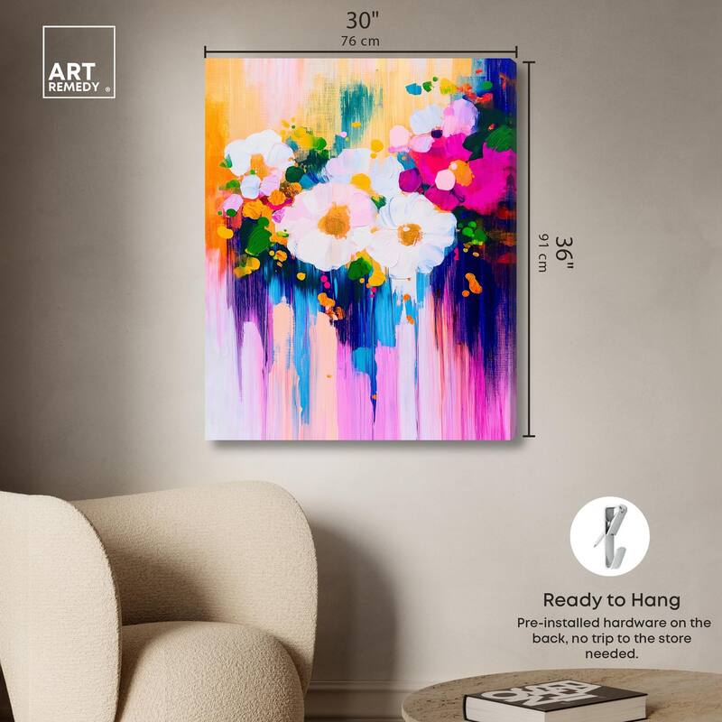 Contrast of Purity I Canvas by Art Remedy, Gallery Wrapped