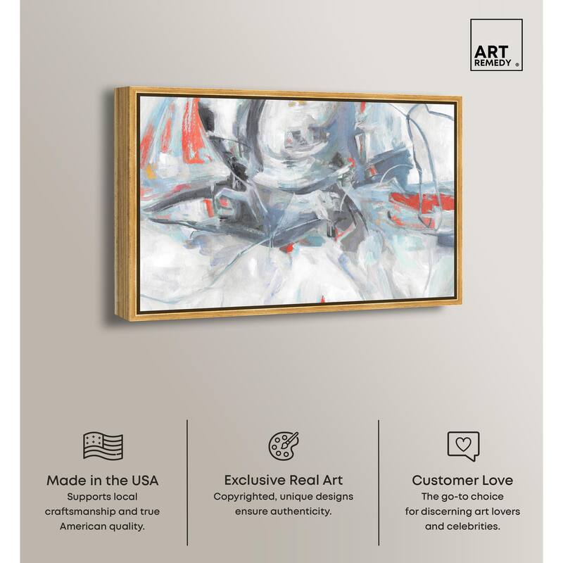 Grey Touches Canvas by Art Remedy