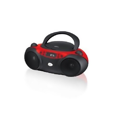 "GPX KV7814W GPX Inc Portable Top-Loading CD Boombox with AM-FM Radio and 3-5mm Line In for MP3 Device"