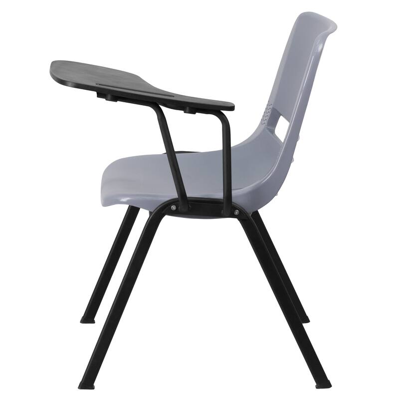 Ergonomic Shell Chair with Right Handed Flip-Up Tablet Arm