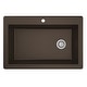 preview thumbnail 23 of 64, Karran Drop-In Quartz 33 in. 1-Hole Single Bowl Kitchen Sink Kit