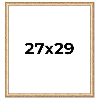 27x29 Frame Red Solid Wood Picture Frame Width 1.75 Inches | Interior Frame Depth 1 13/16 Inches