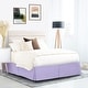 preview thumbnail 42 of 44, Nestl Pleated 14 inch Tailored Drop Bed Skirt - Soft Double Brushed Premium Microfiber Ruffle Bed Skirt California King - Lavender