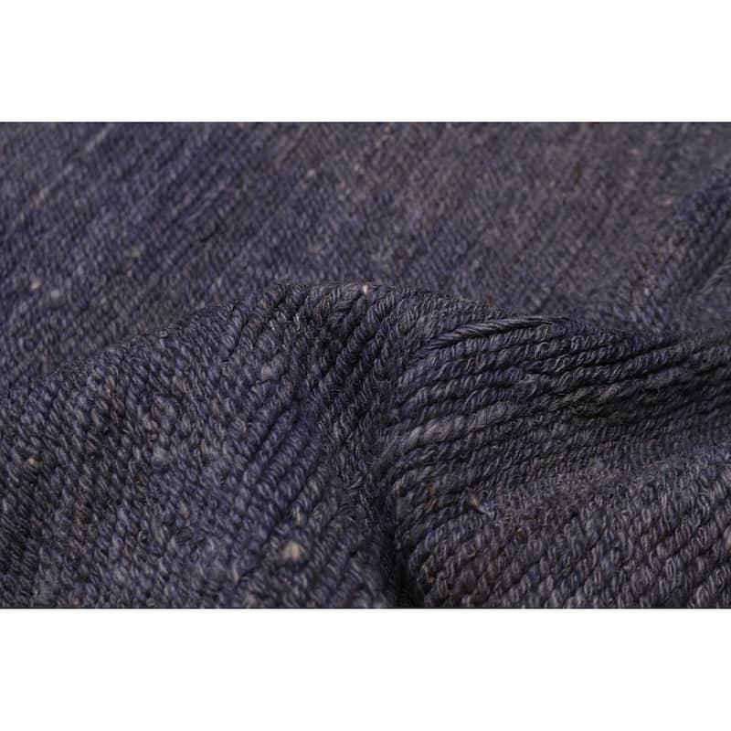 ECARPETGALLERY Flat-Weave Natural Purple Wool Tapestry Kilim - 9'11 x 13'5