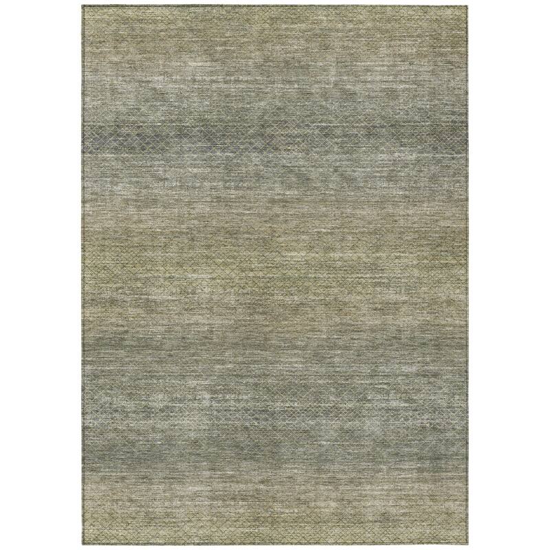 HomeRoots Geometric Transitional Rectangle Outdoor Rug