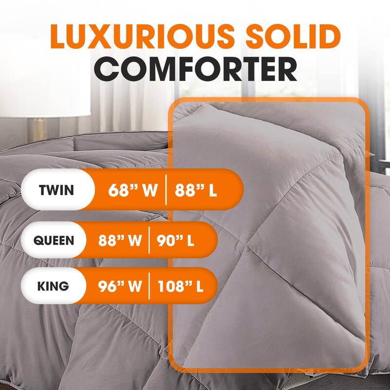 Cheer Collection All Season Down Alternative Hypoallergenic Comforter