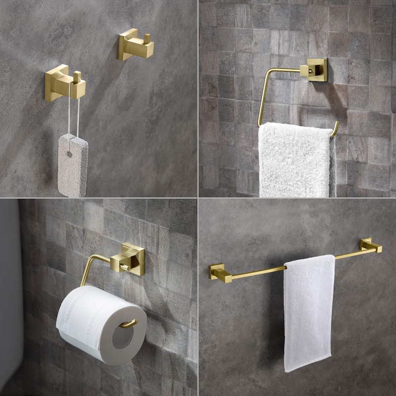 Cube 5-Piece Bathroom Hardware Set