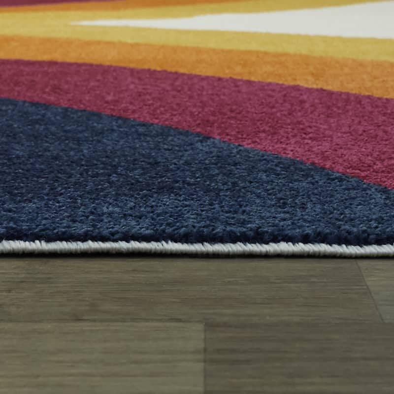 Mod-Tod Tiffany Kids Rainbow Area Rug
