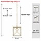 preview thumbnail 41 of 39, Acroma 1-light Farmhouse Rustic Rectangle Kitchen Island Pendant Light - 8 inches