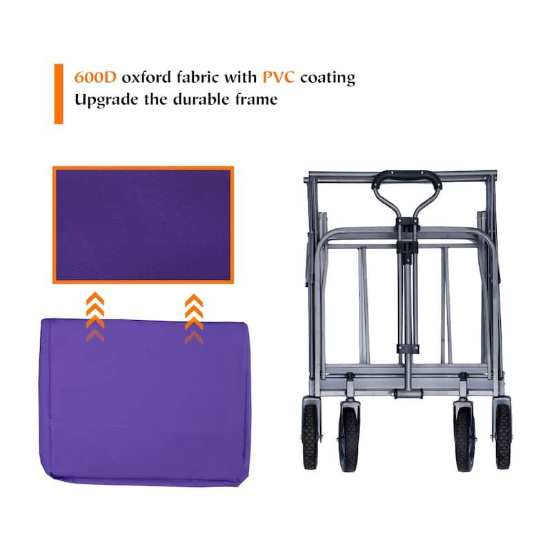Beach Trolley Cart Camping Folding Wagon