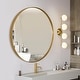 preview thumbnail 7 of 31, Metal-framed Venetian Wall Mirror 28*28*1.38（Round） - Gold