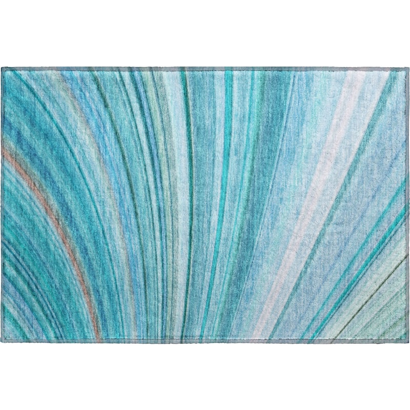 Premium Washable Super Soft Striped Abstract Mayfield Rug