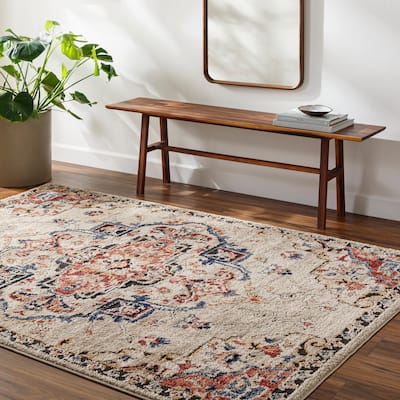 Livabliss Liebe Traditional Medallion Area Rug